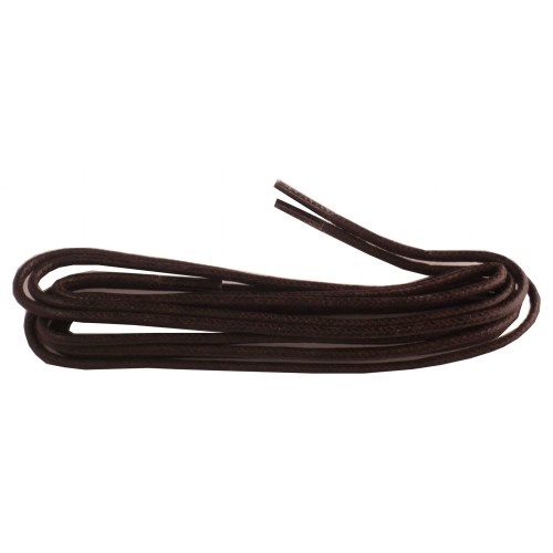 Lacets pour chaussures fins cirés 75cm - Marron foncé Lacets pour chaussures fins cirés 75cm - Marron foncé