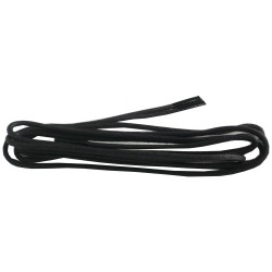 Lacets fins cirés 75cm - Noir