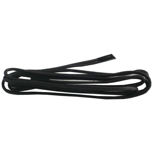 Lacets pour chaussures fins cirés 75cm - Noir