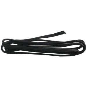 Lacets fins cirés 75cm - Noir
