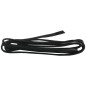 Lacets pour chaussures fins cirés 75cm - Noir