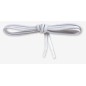 Lacets élastiques pour chaussures 65 cm blanc