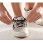 Lacets élastiques pour chaussures 65 cm blanc