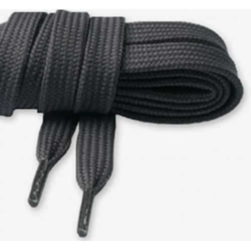Lacet chaussure plat gris foncé 120cm basket, sport Lacet chaussure plat gris foncé 120cm basket, sport