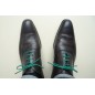 Lacets pour chaussures fins cirés 75cm - Vert anglais Lacets pour chaussures fins cirés 75cm - Vert anglais