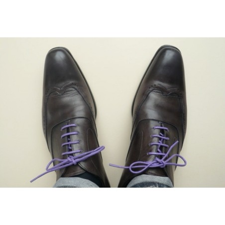 Lacets pour chaussures fins cirés 75cm - Violet