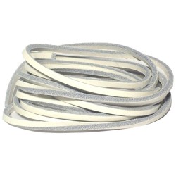 Lacets pour chaussures bateaux en cuir carré blanc