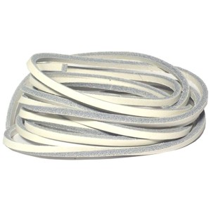 Lacets pour chaussures bateaux en cuir carré blanc