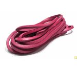 Lacets pour chaussures bateaux en cuir carré fuschia