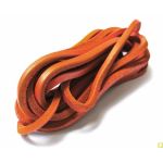 Lacets pour chaussures bateaux en cuir carré orange