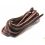 Lacets pour chaussures bateaux en cuir carré aubergine