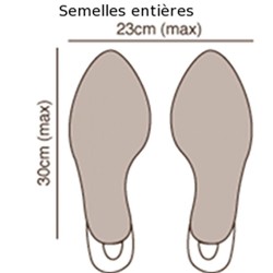 Patins de protection bleus pour protéger les semelles de vos chaussures préférées