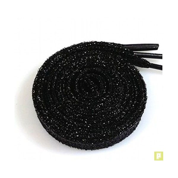 lacet noir paillette