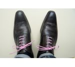 Lacets pour chaussures fins cirés 75cm - Rose