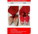 Semelles de protection rouges brillantes pour chaussures Christian Louboutin