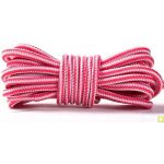 Lacet chaussure marche randonnée et montagne 150cm Blanc Rose rouge