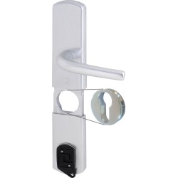 Garniture de porte blindée avec protége cylindre magnétique