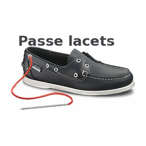 Passe lacets pour chaussure bateau