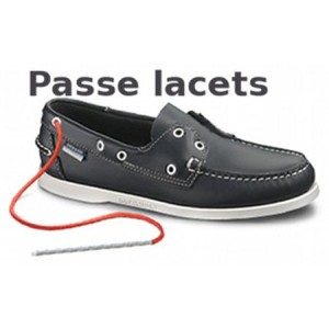 Passe lacets pour chaussure bateau