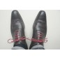 Lacets pour chaussures fins cirés 75cm - Aubergine Lacets pour chaussures fins cirés 75cm - Aubergine
