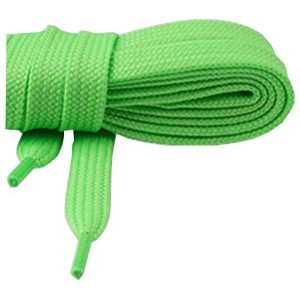 Lacet chaussure plat vert lime 120cm basket, sport