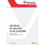 Certificat de sécurité VACHETTE Duplicata