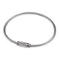 Anneaux porte clés cable acier inoxidable
