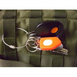 Anneaux porte clés cable acier inoxidable