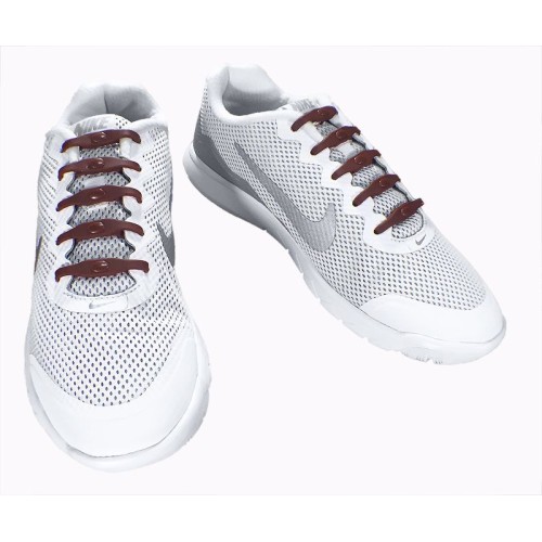 Lacets élastiques silicone marron chocolat Lacets élastiques silicone marron chocolat