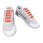 Lacets élastiques silicone orange Lacets élastiques silicone orange