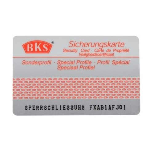 Carte de propriété BKS duplicata