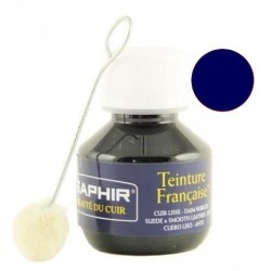 Teinture pénétrante cuir et daim bleu marine 06