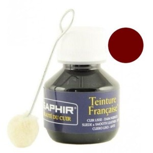 Teinture pénétrante cuir et daim bordeaux 08