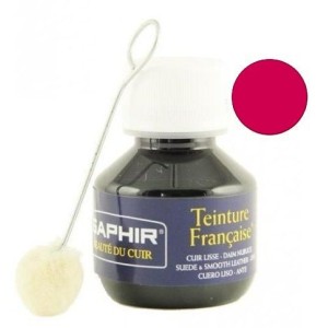 Teinture pénétrante cuir et daim rouge 11