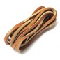 Lacets pour chaussures bateaux en cuir carré marron clair