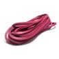 Lacets pour chaussures bateaux en cuir carré fuschia