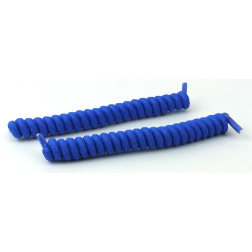 Lacets élastique à spirales torsadés bleu roi pour chaussures Lacets élastique à spirales torsadés bleu roi pour chaussures