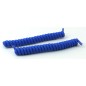 Lacets élastique à spirales torsadés bleu roi pour chaussures Lacets élastique à spirales torsadés bleu roi pour chaussures