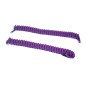 Lacets élastique à spirales torsadés violet pour chaussures