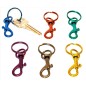 Porte clés- anneau à clé de couleur 25mm avec mousqueton