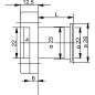 Serrure pour meuble en applique à cylindre