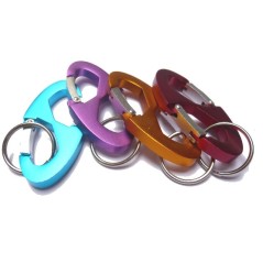 Porte clés mousqueton double
