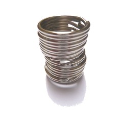 Anneaux de clés nickelés Diamètre 25mm