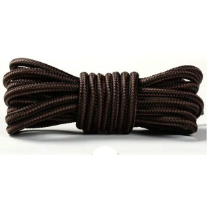 Lacet chaussure marche randonnée et montagne 150cm Marron foncé Brun