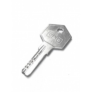 Clé T&B pour cylindre OXYLOC profil Y 6 chiffres
