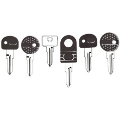 FIAT collection-Commander des clés Fiat de collection , Copie de clé Fiat collection , Reproduction de clé Fiat