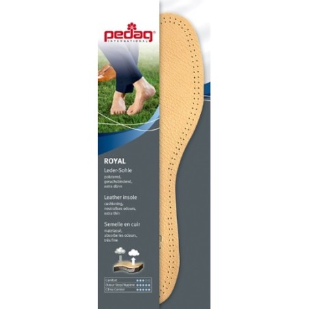 Semelle pour chaussures cuir véritable et latex PEDAG