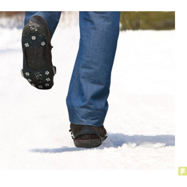 Sur-chaussure semelle anti-glisse neige, verglas et bous EZYSHOES - Pluriel