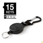 KEY BAK  Porte clés  à enrouleur rétractable KEY BAK  SECURIT   à mousqueton    