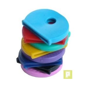 Freessom Lot de 32 Pièces Couvre Clef Couleur Cercle Fantaisie Silicone Cap  Capuchon Clé Flexible Original Couvre-Clés pour Identifier Tete Clés de la